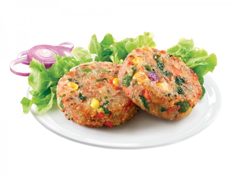 Mini Burger Benessere con Quinoa e Semi di Lino (40 g)-cestino